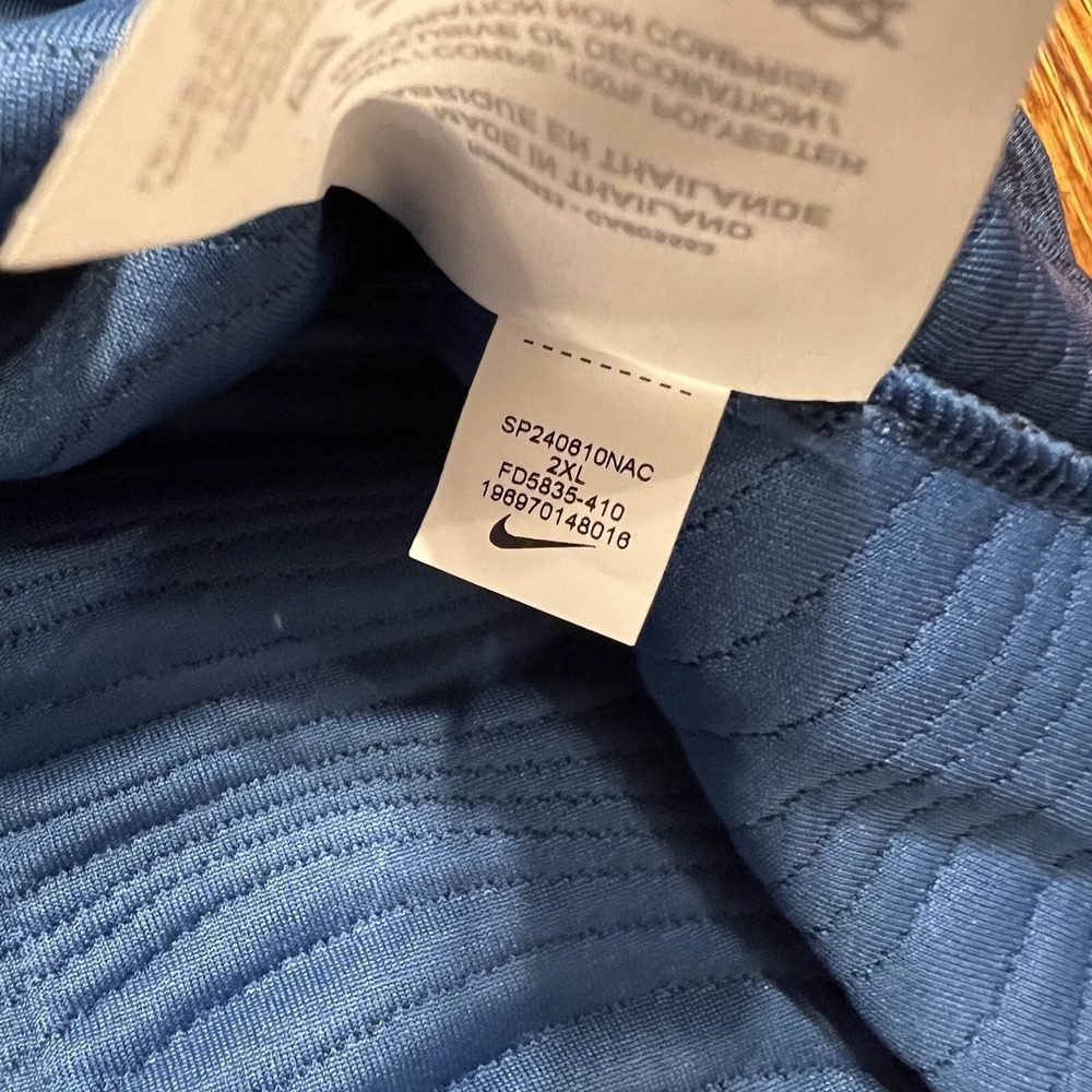 Nike Golf Dri-Fit TOUR Swirl Quilted Crew Sweatshirt XXL $105 FD5835-410 Preown - Picture 6 of 9